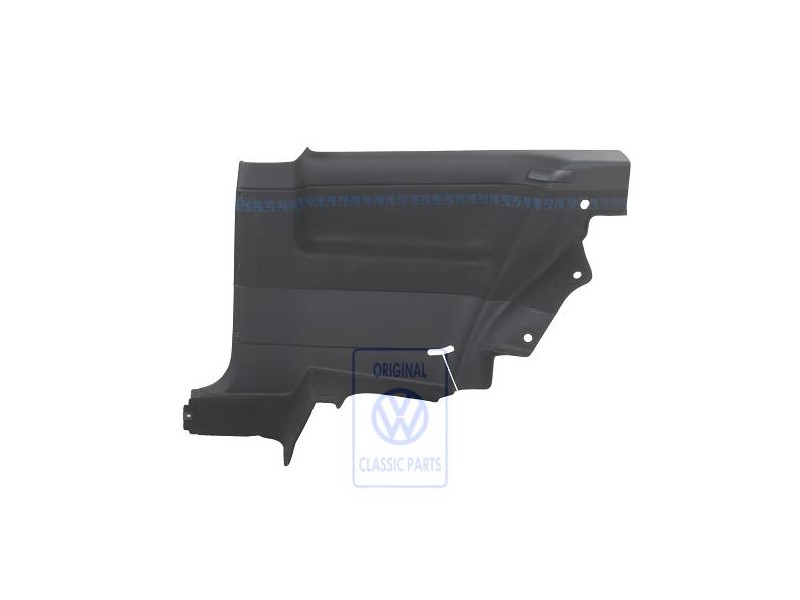 VW Original Revestimiento Lateral (Tela) Negro/Azul - 1H3867044BJDYR