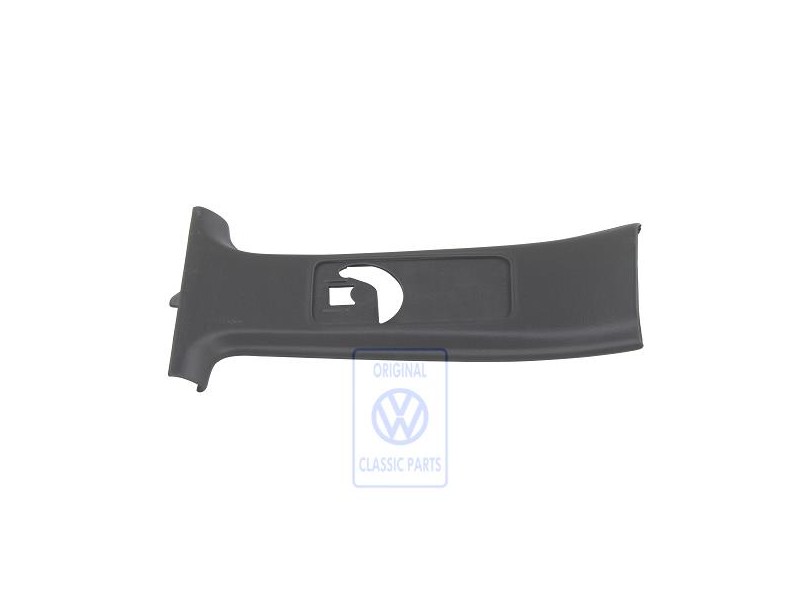 VW Original Guarnecido Pilares B Negro Soft - 1H4867243B C82