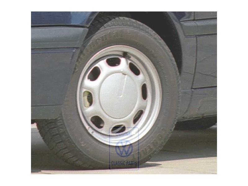 VW Original Llanta De Acero Color Cromo - 1H0601025A 091