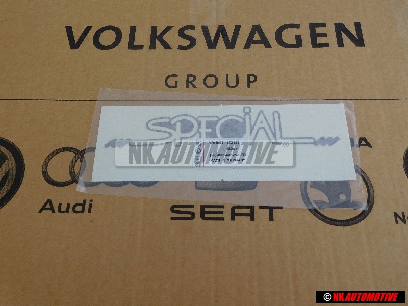 VW Original Rotulo Autoadhesivo Plata Diamante - 1H6853431K 9ZD