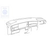 VW Original Tablero Instrumentos, Acolchad Azul Mauricio - 1H6857003Q H45