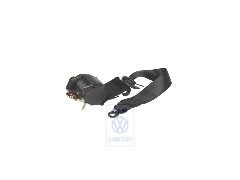 VW Original Cinturon Segur. Tres Puntos Negro Satinado - 1H3857805A B41