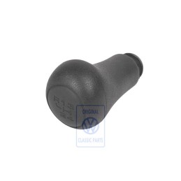 VW Original Pomo Palanca Camb.(Cuero Art.) Negro Satinado - 1H0711141 01C