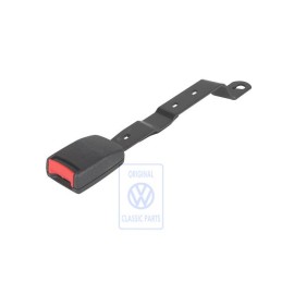 VW Original Cierre De Cinturon Negro Satinado/Rojo Fuego - 1H0857755 FCN