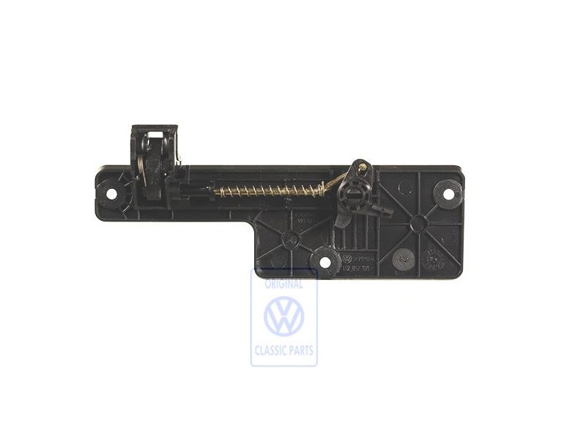 VW Original Cierre Negro Satinado - 1H2857131 01C