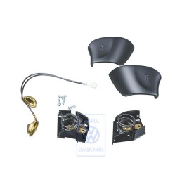 VW Original 1 Juego Pulsadores Bocina Negro Satinado - 3A0419097 A94