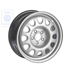 VW Original Llanta De Acero Color Cromo - 3A0601027 091