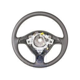 VW Original Volante Deportivo Cuero Negro/Rojo - 1J0419091AELMD