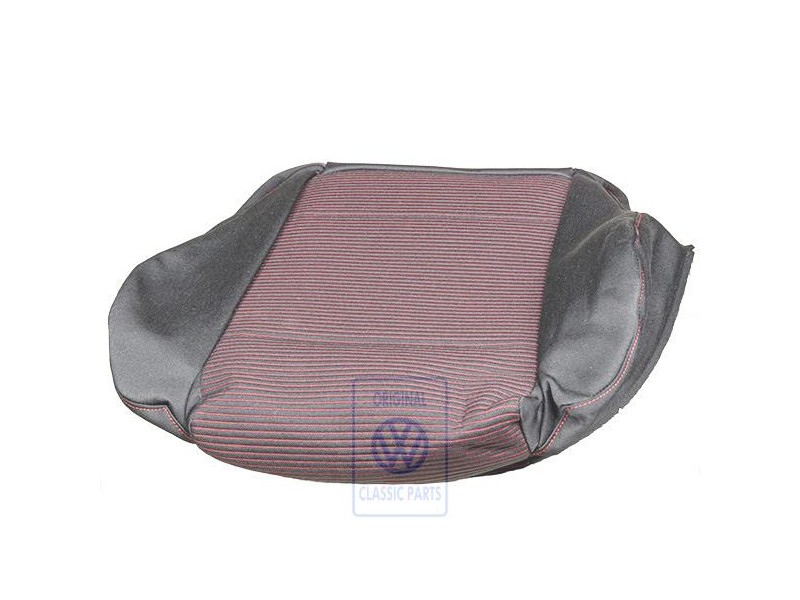 VW Original Tapizado Asiento Tejido Negro/Rojo - 1J0881405CDNPH