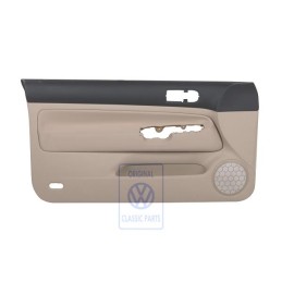 VW Original Revestimiento Puerta Tela Negro/Beige Claro - 1J3867011BQREL