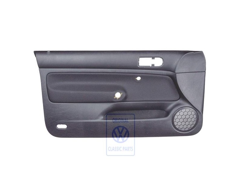 VW Original Revestimiento Puerta (Tela) Negro/Negro - 1J3867011BSHRP