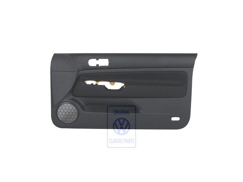 VW Original Revestimiento Puerta (Tela) Negro/Negro - 1J3867012CDHRP