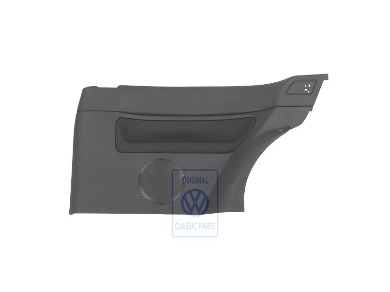 VW Original Revestimiento Lateral (Tela) Negro/Negro - 1J3867044CFHRP
