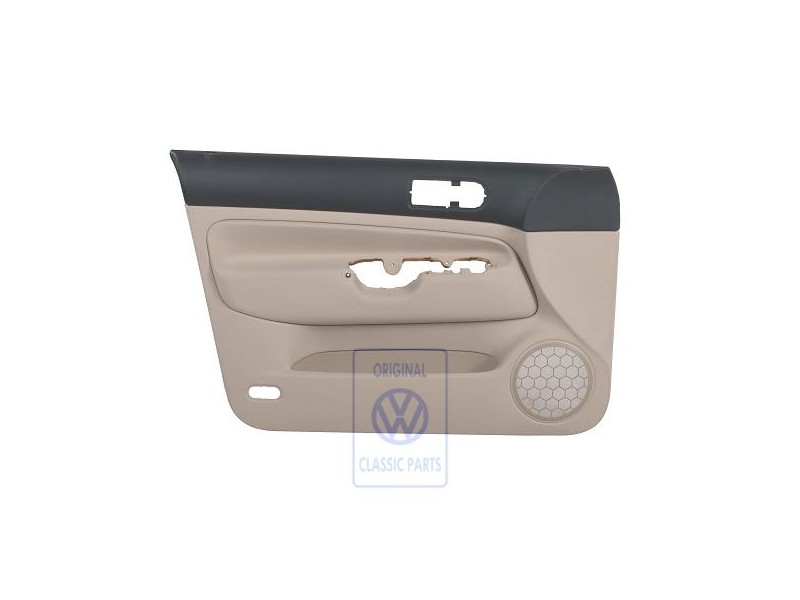 VW Original Revestimiento Puerta (Tela) Negro/Beige Claro - 1J4867011CKHRR
