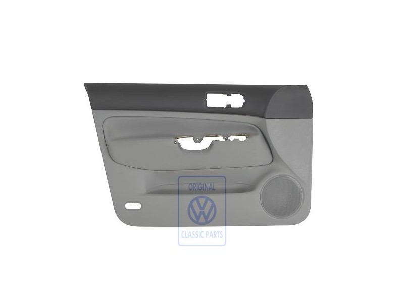VW Original Revestimiento Puerta (Tela) Negro/Gris Franela - 1J4867011CKJGK