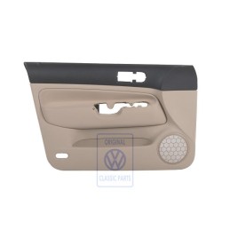 VW Original Revestimiento Puerta (Tela) Negro/Beige Claro - 1J4867011CKREL