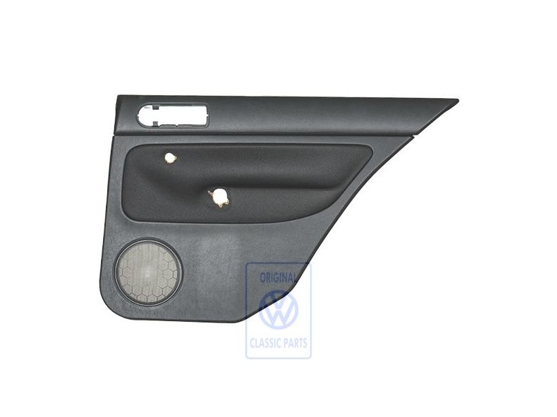 VW Original Revestimiento Puerta (Tela) Negro/Negro - 1J6867212ADHRP