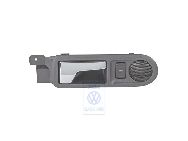 VW Original Maneta Int. Con Altavoz Negro Satinado - 3B0839114BGB41