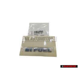 VW Original BI FUEL Trasero Rotulo Insignia Emblema Cromo - 1J0853675N 739