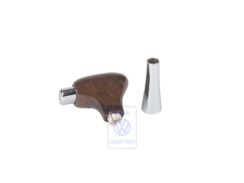 VW Original Empun.P.Palanca Cambio(Madera) Color Raiz Nogal - 1J1713139H 2WE