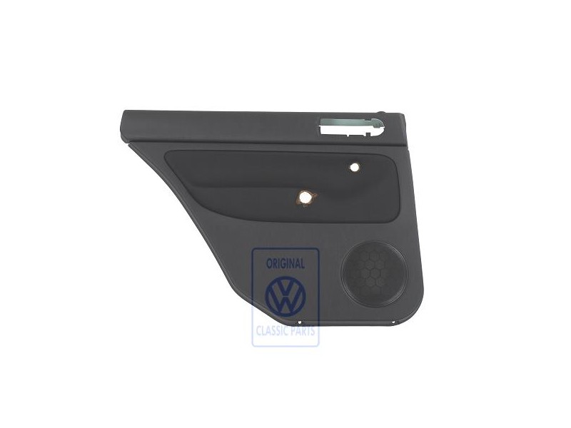 VW Original Revestimiento Puerta (Tela) Negro/Negro - 1J9867211Q HRP