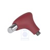 VW Original Pomo P.Palanca Cambio(Cuero) Rojo - 3B1713139N 52N