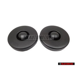 2x VW Original Capuchon Negro Satinado - 171412359 01C