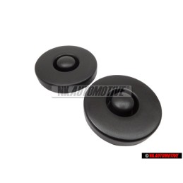 2x VW Original Capuchon Negro Satinado - 171412359 01C