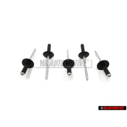 5x VW Original Remache Ciego - N 90634901