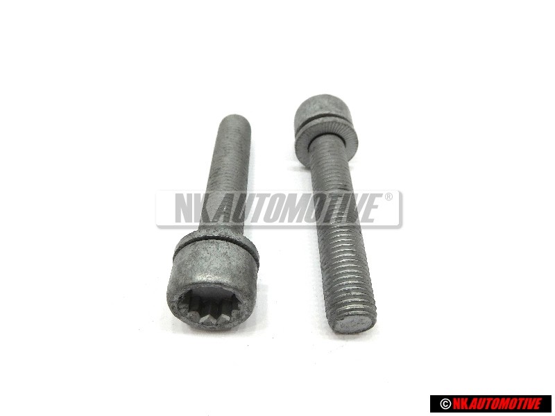 2x VW Original Tornillo Cilindrico Con Cabeza De Estrella Interior - N 91168901
