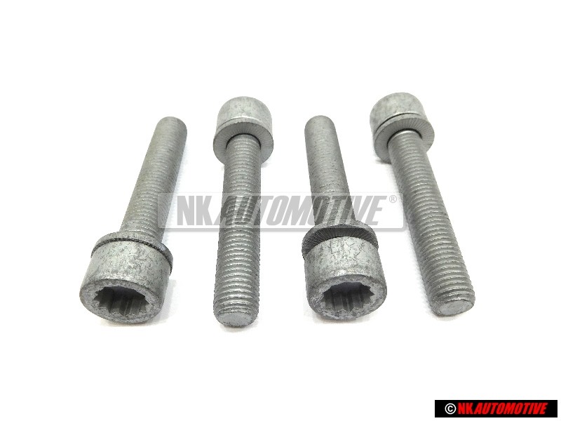 4x VW Original Tornillo Cilindrico Con Cabeza De Estrella Interior - N 91168901