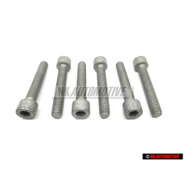 6x VW Original Tornillo Cilindrico Con Cabeza De Estrella Interior - N 91108201