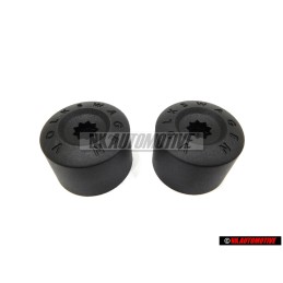2x VW Original Capuchon P. Tornillo Rueda Negro Satinado - 1K0601173 9B9