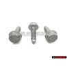 3x VW Original Tornillo Hexagonal Con Collar - N 10127707