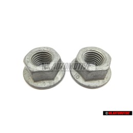 2x VW Original Tuerca De Collar Hexagonal - N 0150816