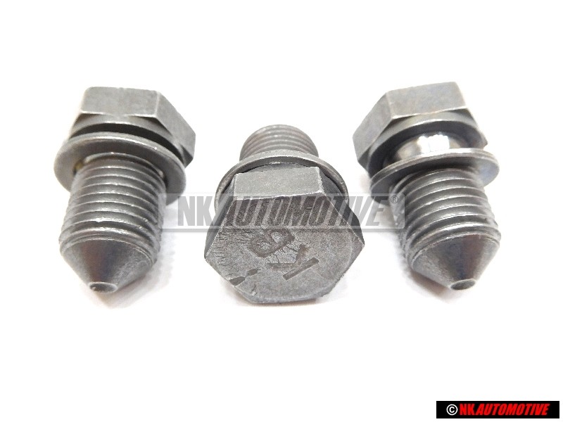 3x VW Original Tornillo Cierre Con Reten - N 90813202