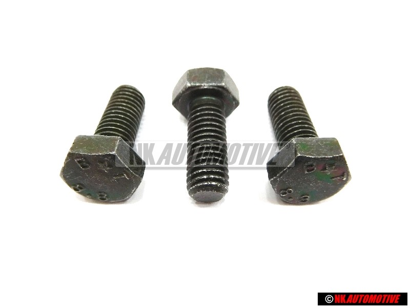 3x VW Original Tornillo Hexagonal - N 01024016