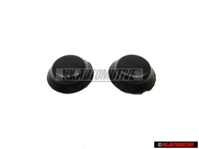 2x VW Original Tapa Protectora Para Tornillo Negro Satinado - 311867169 01C