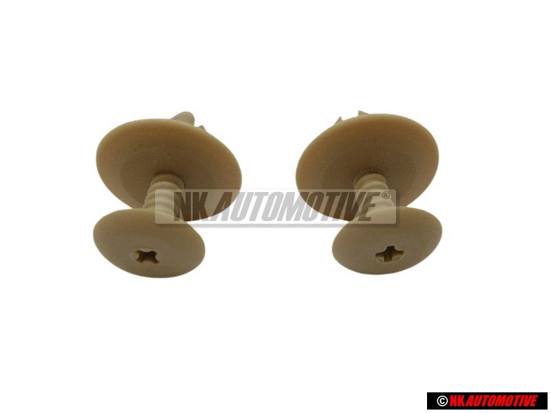 2x VW Original Clip Beige Claro - 1H0867199A Q70