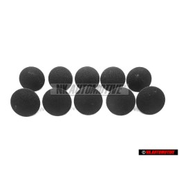 10x VW Original Clip Negro Satinado - 321867838 01C
