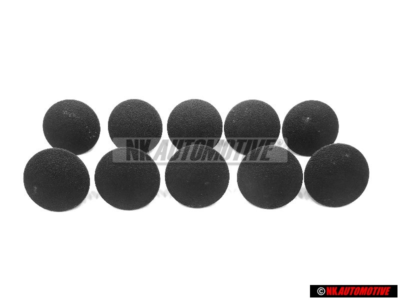 10x VW Original Clip Negro Satinado - 321867838 01C