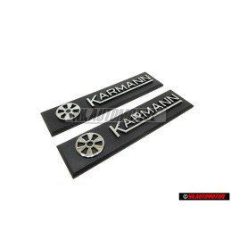 2x VW Original Placa Fabricante - 155853901