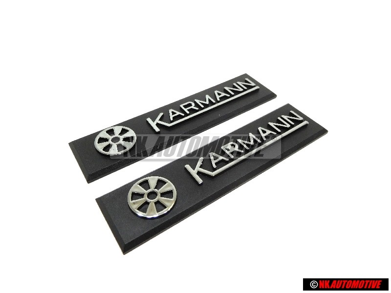 2x VW Original Placa Fabricante - 155853901