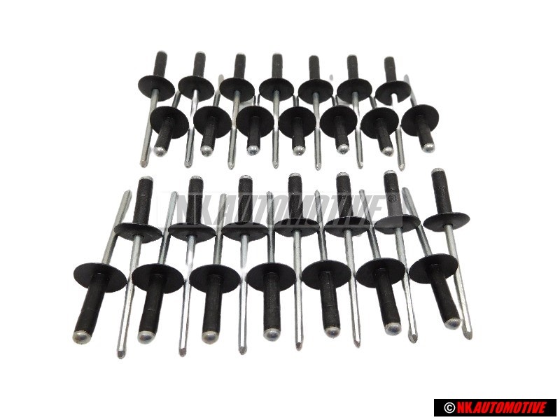 28x VW Original Remache Ciego - N 90634901