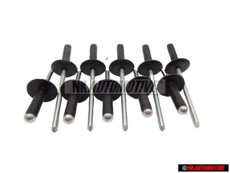10x VW Original Remache Ciego - N 90634901