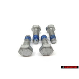 4x VW Original Tornillo Hexagonal Con Collar, Autoblocante - N 01024124