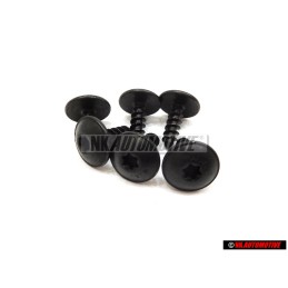 6x VW Original Tornillo P.Chapa Hexag.Int.Red - N 90974701
