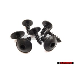 7x VW Original Tornillo P.Chapa Hexag.Int.Red - N 90974701