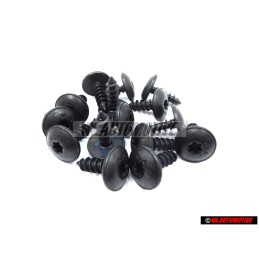 15x VW Original Tornillo P.Chapa Hexag.Int.Red - N 90974701