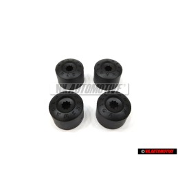 4x VW Original Capuchon P. Tornillo Rueda Negro Satinado - 1K0601173 9B9